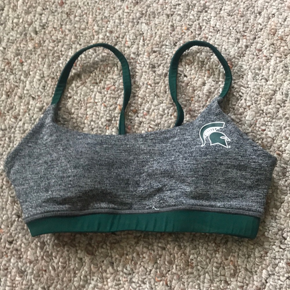 Michigan state sports bra